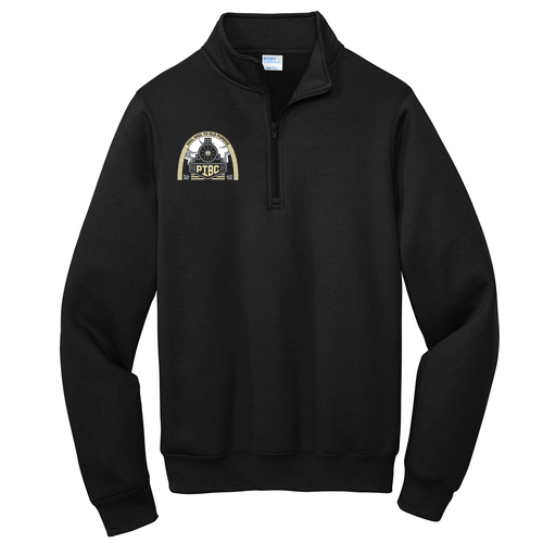 Port and Company Core Fleece Quarter-Zip Pullover Sweatshirt -- Jet Black