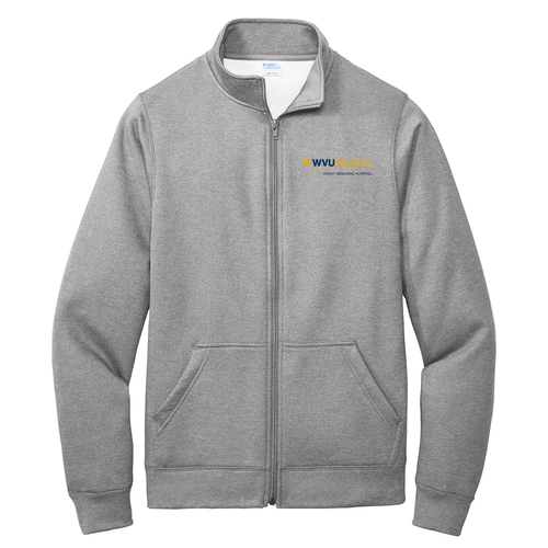 Port and Company Core Fleece Cadet Full-Zip Sweatshirt -- Athletic Heather
