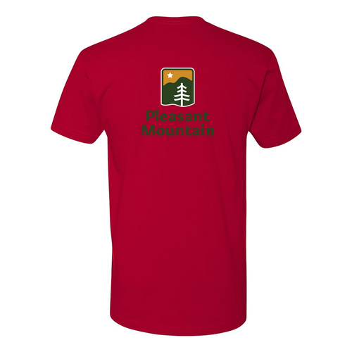 Pleasant Mountain Logo 2 Full color -- Short Sleeve Red