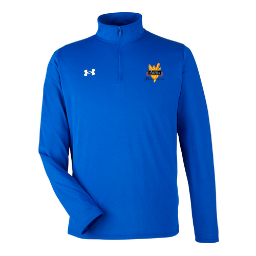 Under Armour Men's Team Tech Quarter-Zip -- Royal / White_400