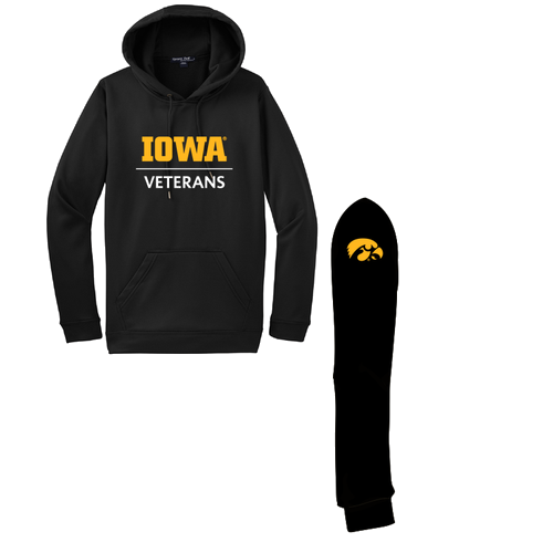 Sport-Tek Fleece Hooded Pullover -- Black