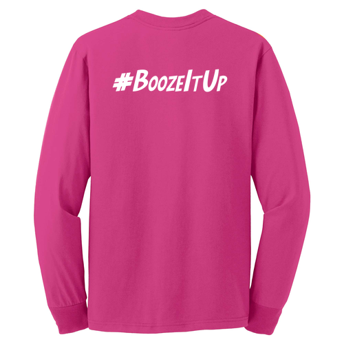 Jerzees Dri-Power Active Adult Longsleeve Tee -- Cyber Pink