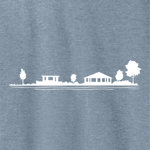 Slim Point -- District Made Ladies Perfect Tri V-Neck Tee -- Flint Blue Heather