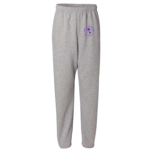 WILJ Jerzees Open Bottom Sweatpants w. Pockets -- Oxford
