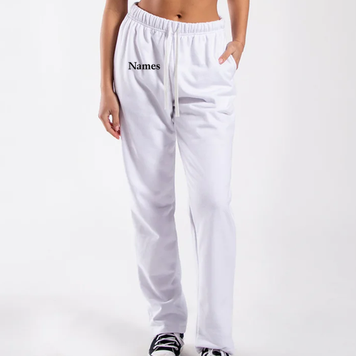 Women's Midweight Straight Leg Sweatpants -- White