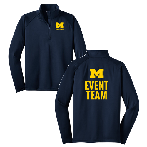 Mens/Unisex Sport Tek Sport Wick Stretch Half Zip Pullover -- True Navy
