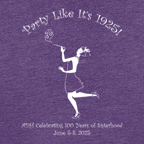 Dancing Ladies District Womens Perfect Tri Tee -- Purple Frost