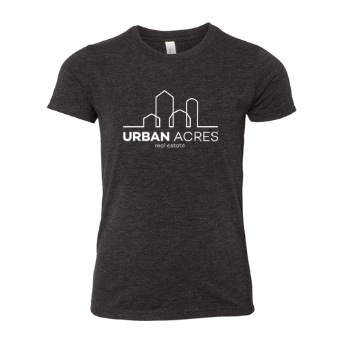 Bella Canvas Youth Triblend Jersey Short Sleeve Tee -- Charcoal Black Triblend