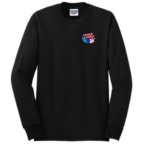 Jerzees Dri-Power Active Adult Longsleeve Tee -- Black