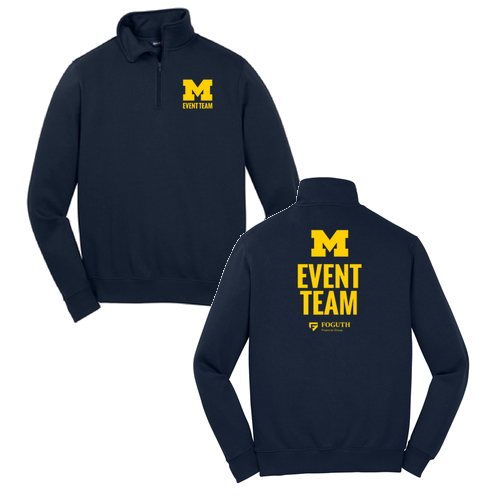 Sport Tek Quarter Zip Sweatshirt -- True Navy