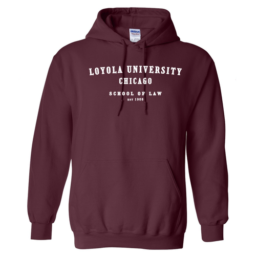 School Of Law Hooded Sweatshirt -- Maroon