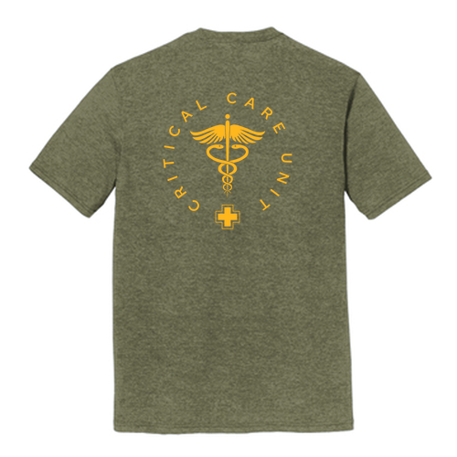 District Made Perfect Tri Crew Tee -- Military Green Frost