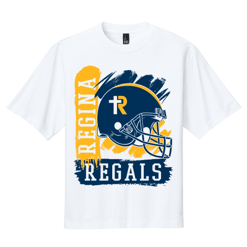 Regina 90s Big Print District Heavyweight Very Important Tee -- White