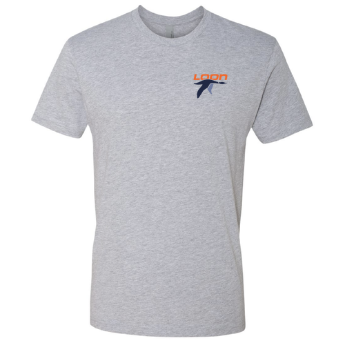 Loon Logo 2 Full color -- Short Sleeve Heather Grey