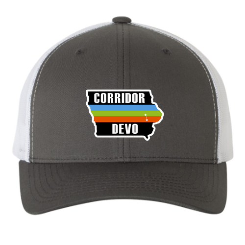 Yupoong Retro Trucker -- Charcoal / White