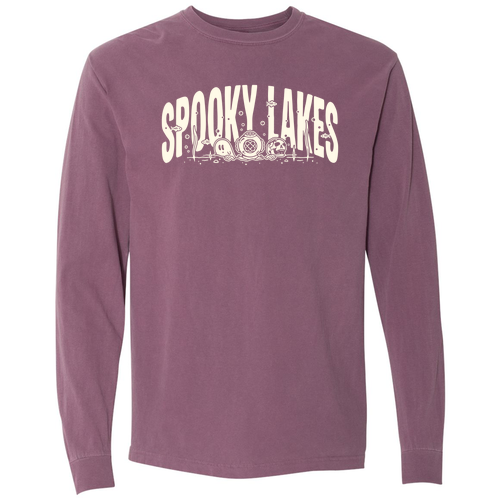 Comfort Colors Unisex Garment-Dyed Heavyweight Long Sleeve T-Shirt -- Berry