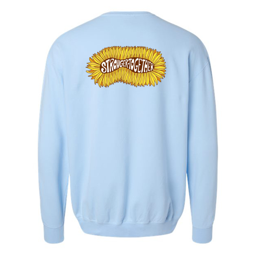 Comfort Colors Lightweight Adult Ringspun Crewneck Sweatshirt -- Hydrangea