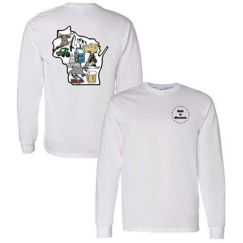 Gildan Heavy Cotton Longsleeve Basic T-Shirt -- White