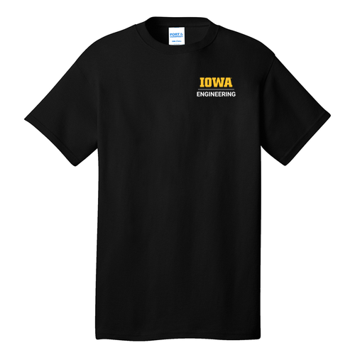 Iowa Engineering Cotton T-Shirt -- Jet Black