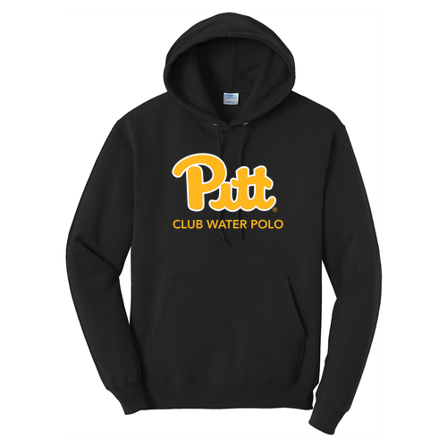 Port and Company Core Fleece Pullover Hooded Sweatshirt -- Jet Black