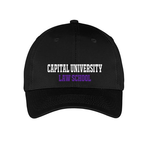 Cap Law 6-panel Twill Hat -- Black