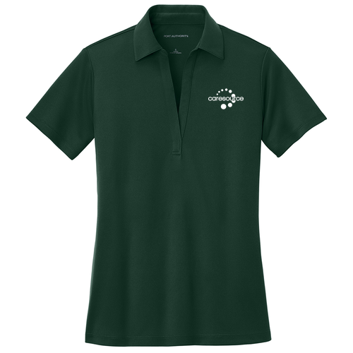 Ladies CS Port Authority Silk Touch Performance Polo -- Dark Green