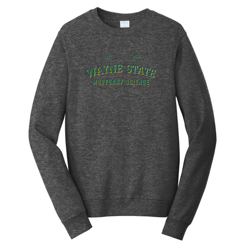 Port and Company Fan Favorite Fleece Crewneck Sweatshirt -- Dark Heather Grey