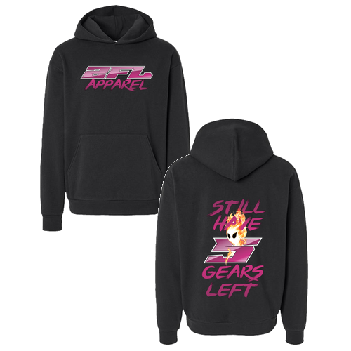 Independent Trading Co. Mainstreet Hooded Sweatshirt -- Black -- Pink