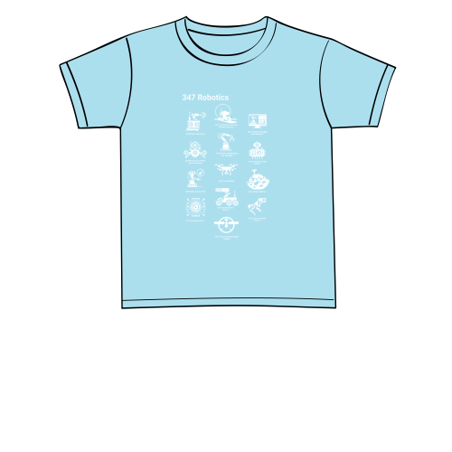 Gildan Heavy Cotton Basic Youth T-Shirt -- Sky