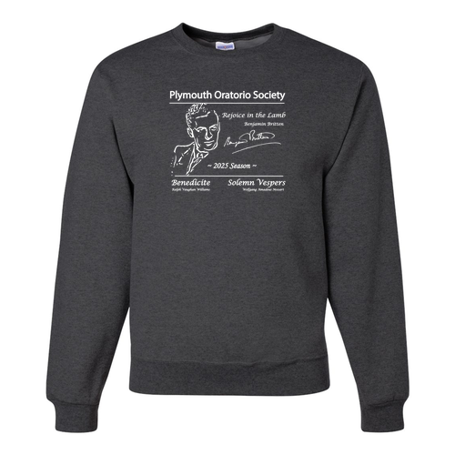 Jerzees 8 Oz., 50/50 Nublend Fleece Crewneck Sweatshirt -- Black Heather