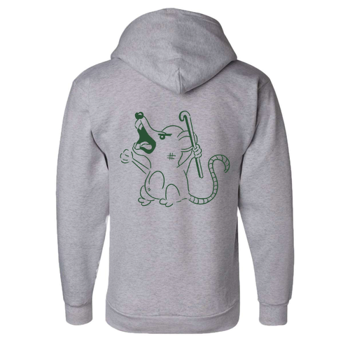 Mens/Unisex Champion Powerblend Adult Hooded Sweatshirt -- Light Steel