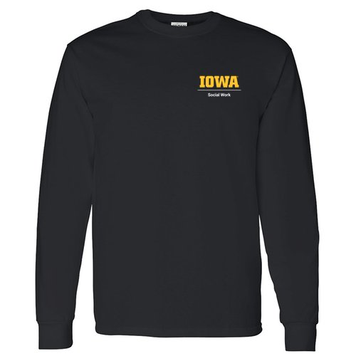 Gildan Heavy Cotton Longsleeve Basic T-Shirt -- Black
