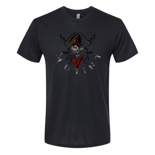 Next Level Mens TriBlend Tee -- Black front and back