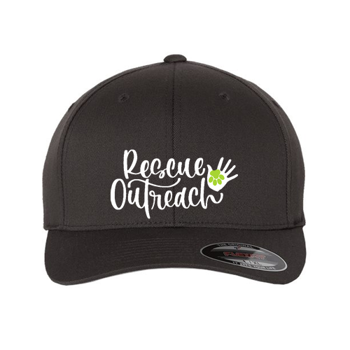 Flexfit 6 Panel Hat --  Youth, Black