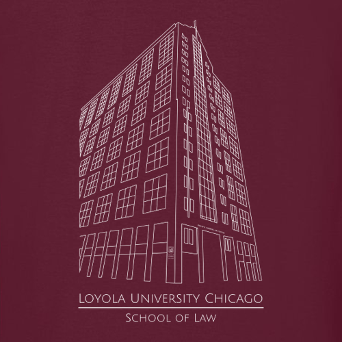 Corboy Law Center Hooded Sweatshirt -- Maroon