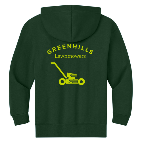 Youth Jerzees 8 Oz., 50/50 Nublend Full Zip Hoodie -- Forest Green