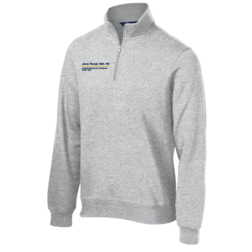Sport Tek Quarter Zip Sweatshirt -- Athletic Heather