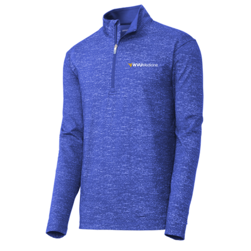 Sport-Tek Sport-Wick Stretch Reflective Heather 1/2-Zip Pullover -- True Royal