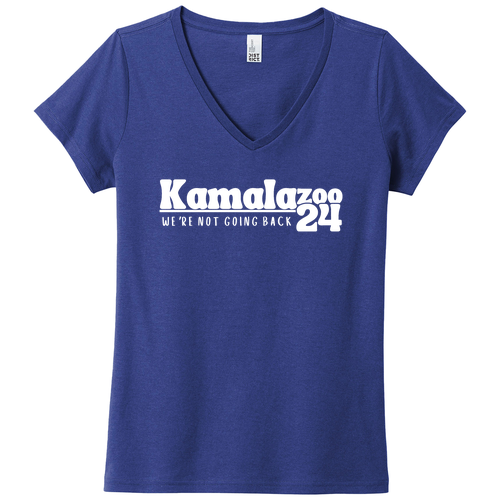 District Women's The Concert Tee V-Neck -- Deep Royal