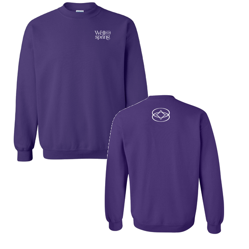 Gildan Heavy Blend Crew Neck Sweatshirt -- Purple