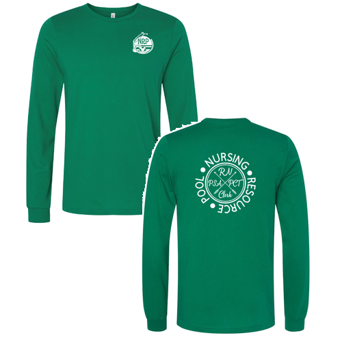 Bella Canvas Soft Fitted Jersey Longsleeve Tee -- Kelly