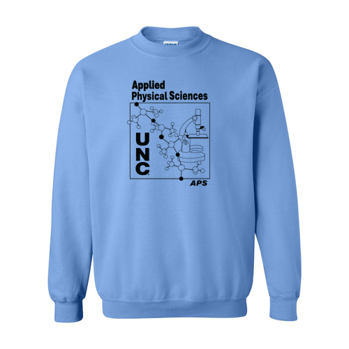Gildan Heavy Blend Crew Neck Sweatshirt -- Carolina Blue -- Microscope Design