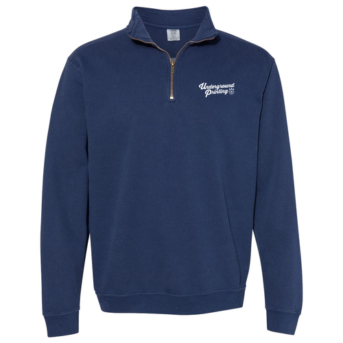 Comfort Colors Adult Quarter Zip Sweatshirt -- True Navy