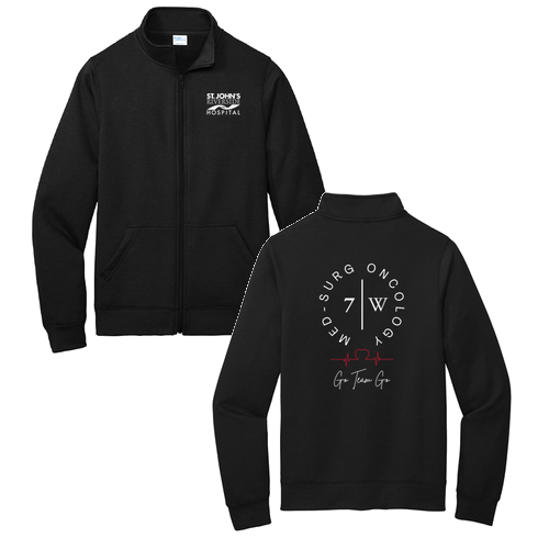 Port and Company Core Fleece Cadet Full-Zip Sweatshirt -- Jet Black
