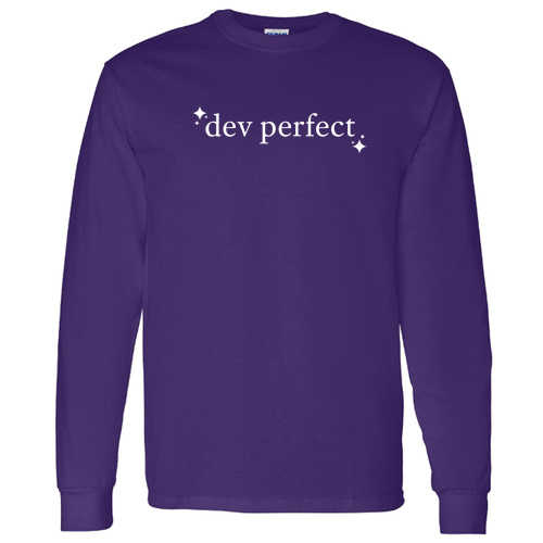 Gildan Heavy Cotton Longsleeve Basic T-Shirt -- Purple