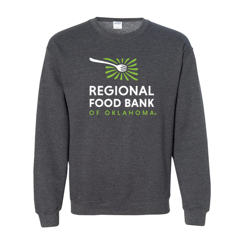 Gildan Heavy Blend Crew Neck Sweatshirt -- Dark Heather