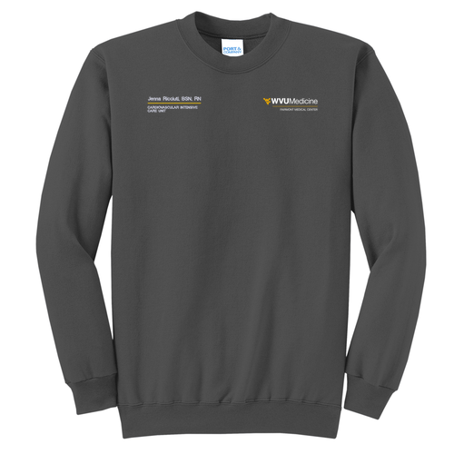 Port and Company Classic Crewneck Sweatshirt -- Charcoal