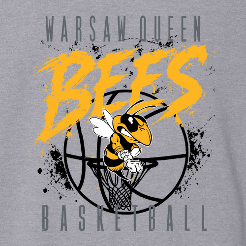 Queen Bees Gildan Heavy Blend Hooded Sweatshirt -- Sport Grey