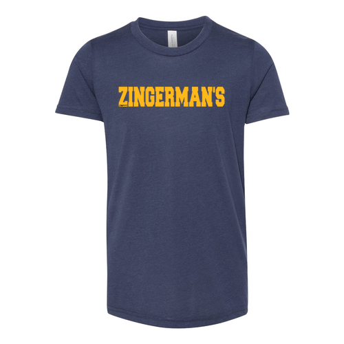 Bella Canvas Youth Triblend Jersey Short Sleeve Tee -- Solid Navy Triblend