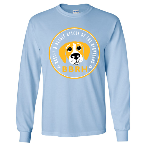 Gildan Ultra Cotton Longsleeve Basic T-Shirt -- Light Blue